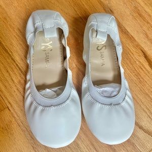 NWT/ BNIB! Yosi Samra “Miss Samara” Kids Ballet Flat in White